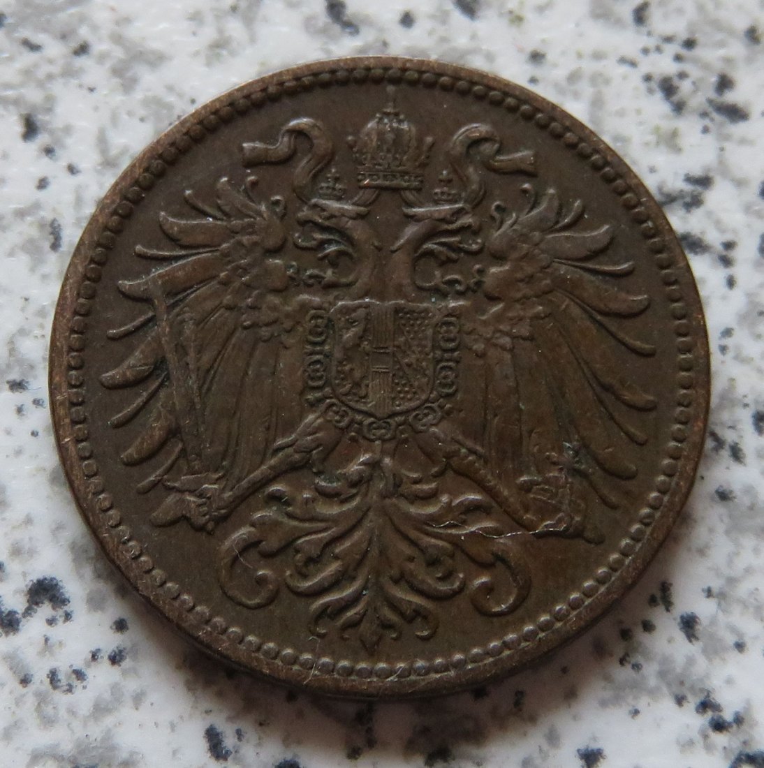  Österreich K & K 2 Heller 1907   