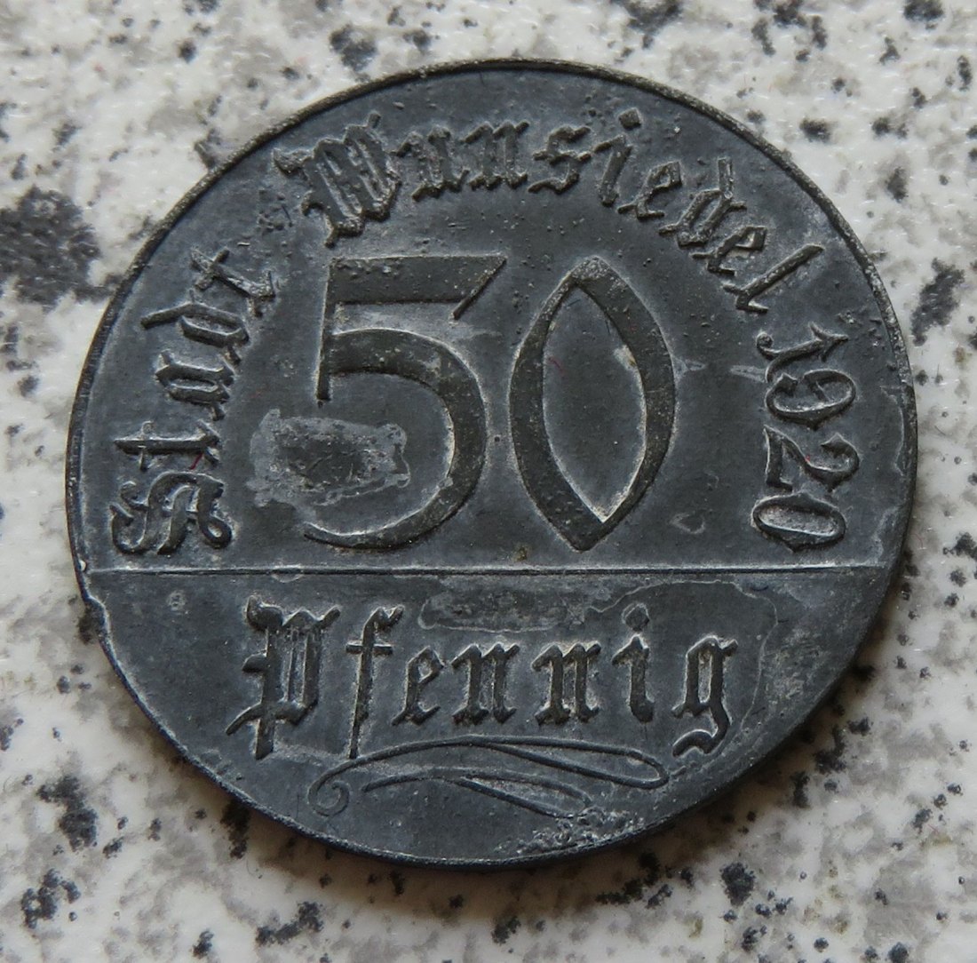  Wunsiedel 50 Pfennig 1920   
