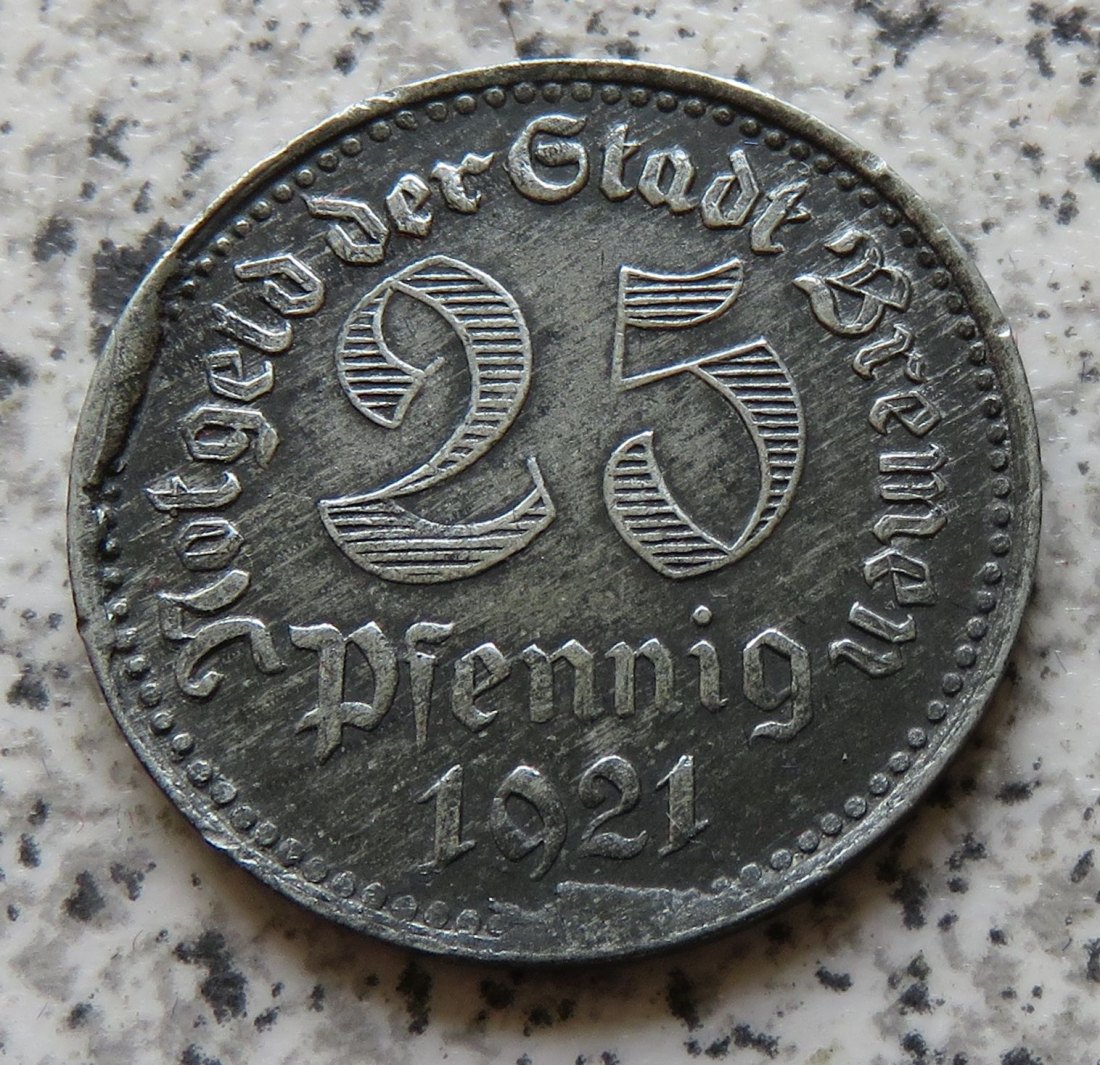  Bremen 25 Pfennig 1921   