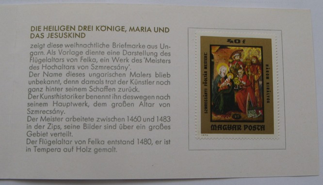  1973, Deutschland, Briefmarkenheft „Gesegnete Weihnachten” mit Mi HU 2907B   