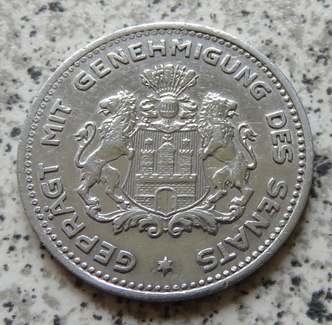  Hamburg - 1/10 Verrechnungsmarke - Hamburgische Bank von 1923 A.G.   