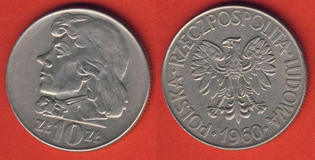  Polen 10 Zloty 1960 Tadeusz Kosciuszko   