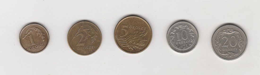  Polen 1,2,5,10 und 20 Croszy 1991 (N076)   