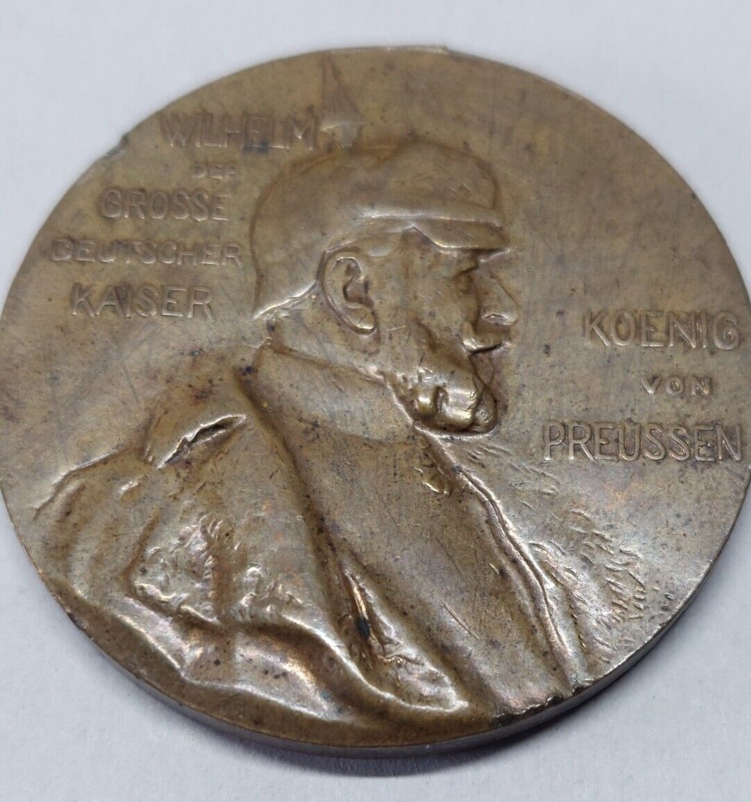  T:8.6 Bronzemedaille: Kaiser Wilhelm I. Erinnerungsmedaille 1897   