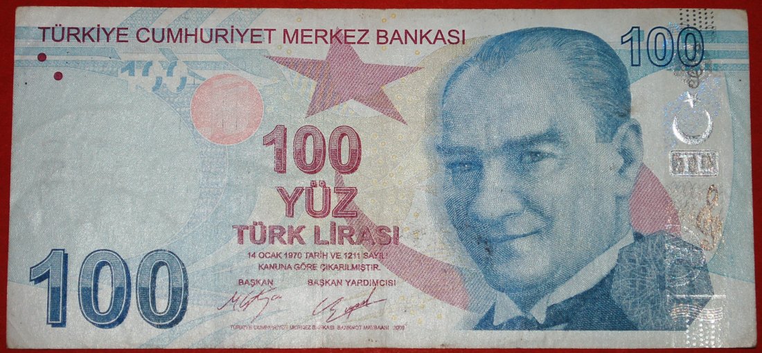  * ATATURK (1923-1938): TURKEY ★ 100 LIRAS 2009 (2017) MUSIC ITRI (1640-1712)★LOW START ★ NO RESERVE!   