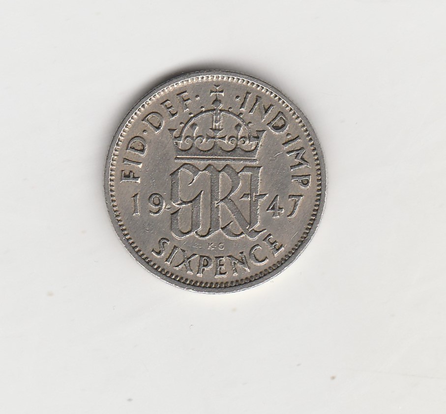  6 Pence Großbritannien 1947 (N097)   