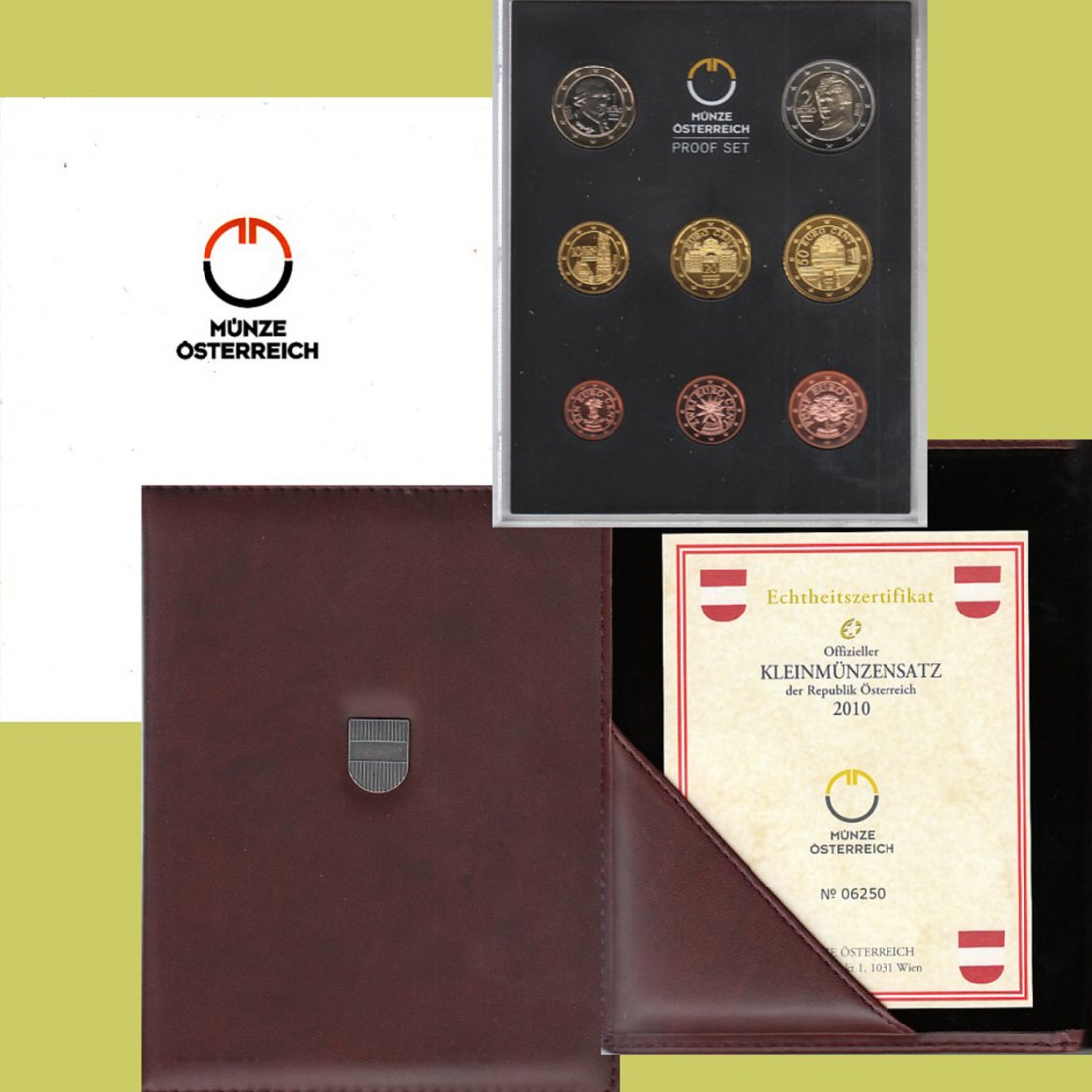  Offiz. Euro-KMS Österreich 2010 *PP* nur 15.000 Stück!   