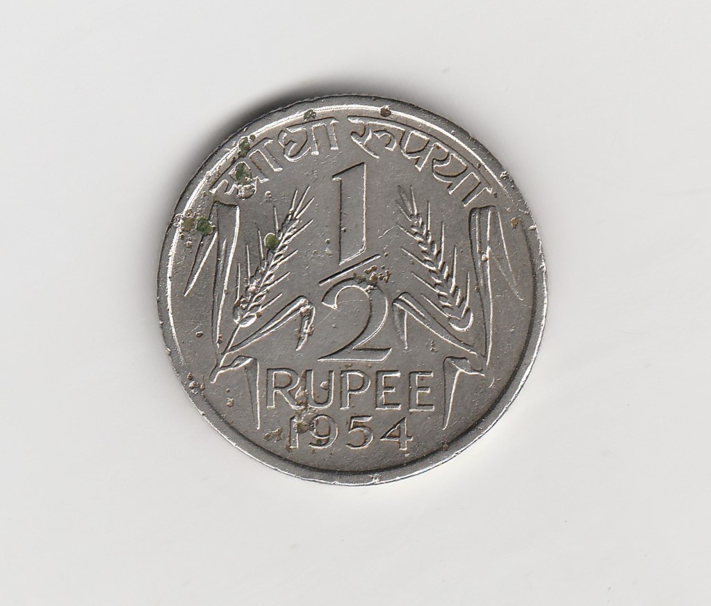  1/2 Rupee Indien 1954 (N102)   