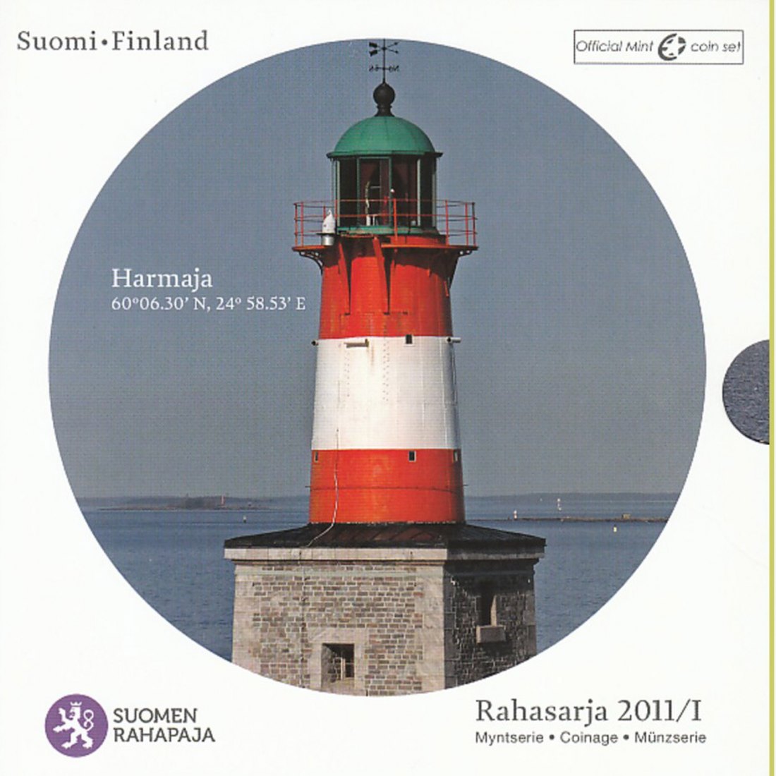  Offiz. KMS Finnland *Leuchtturm Harmaja* 2011 nur 20.000 Stück!   