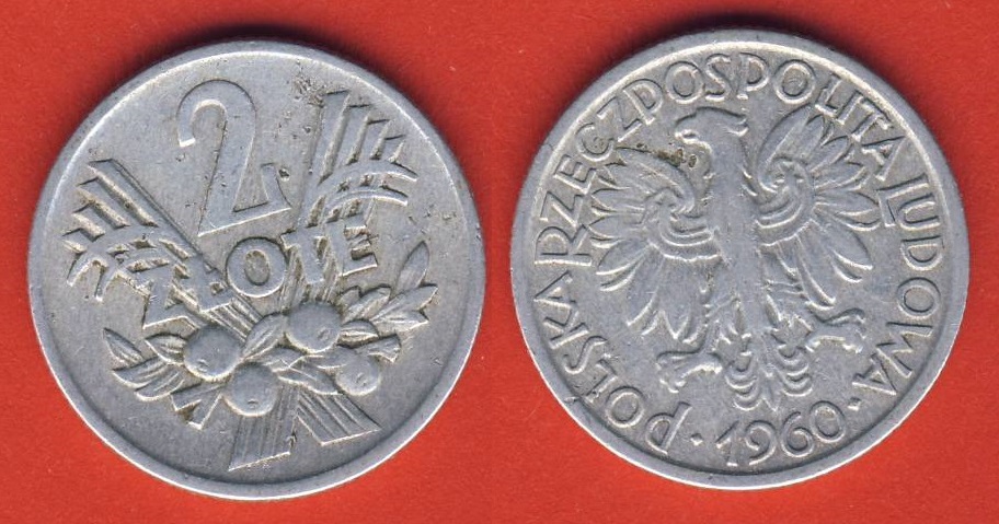  Polen 2 Zloty 1960   