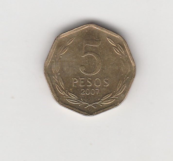  5 Pesos Chile 2007 (N108)   