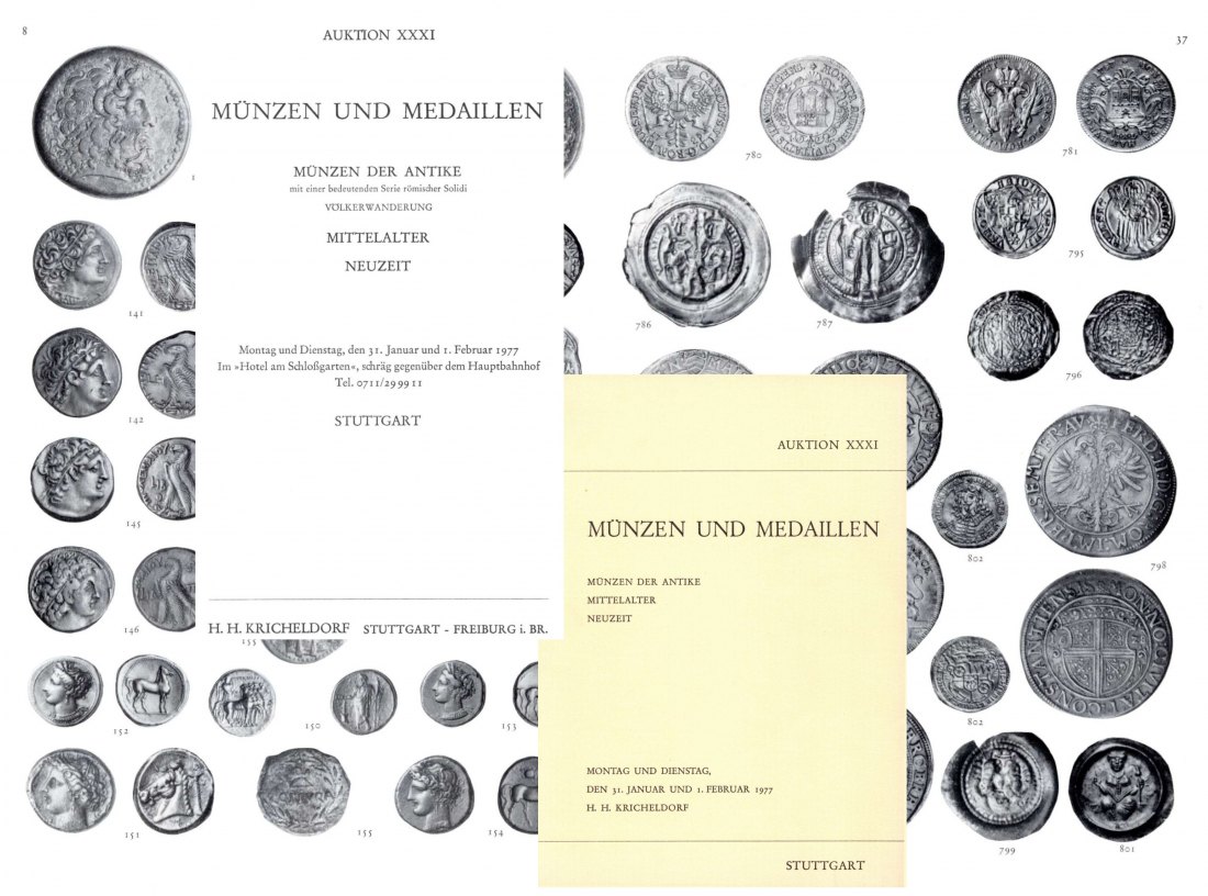  Kricheldorf (Stuttgart) 31 1977 Antike mit bedeutendender Serie römischer Solidi ,Mitelalter-Neuzeit   