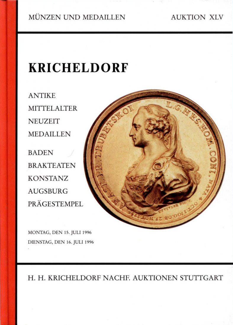  Kricheldorf (Freiburg) 45 1996 Antike - Neuzeit Baden, Brakteaten, Konstanz, Augsburg, Prägestempel   