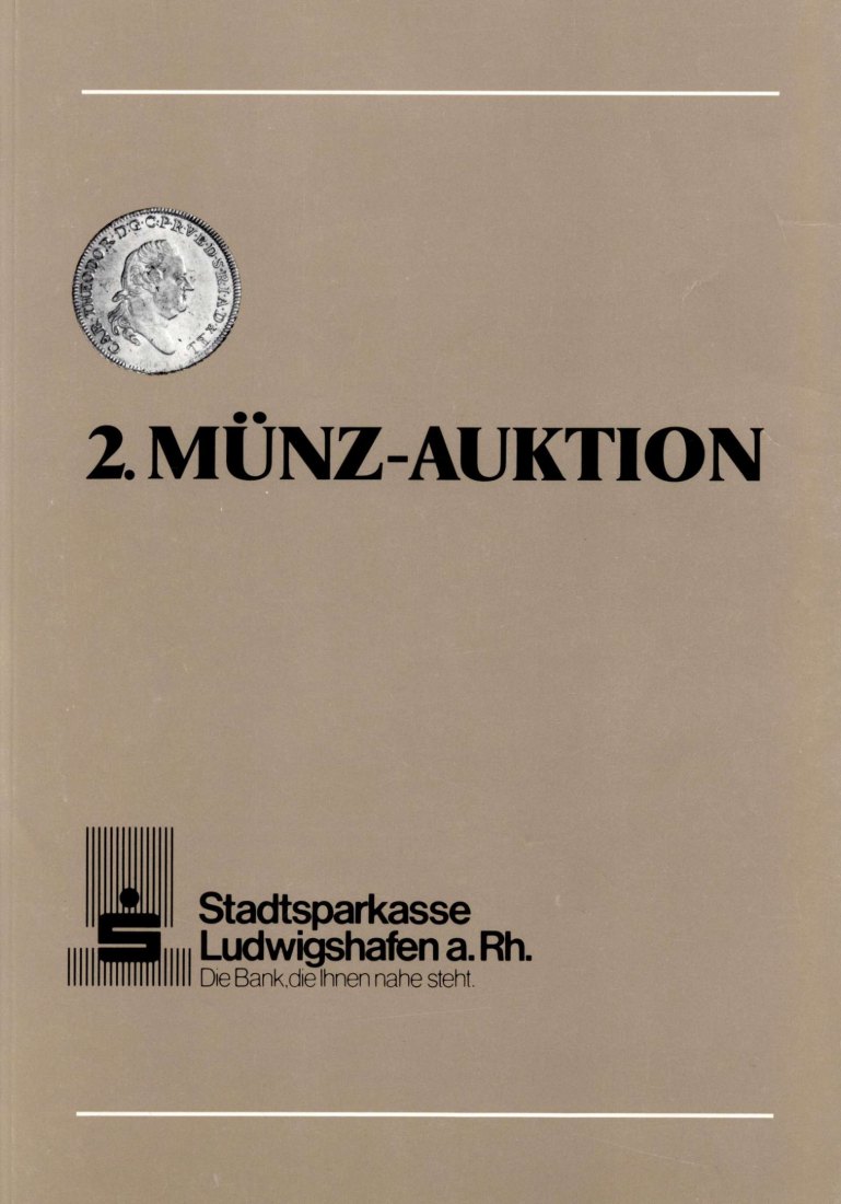 Stadtsparkasse (Ludwigshafen) Auktion 2 (1983)  ua Sammlung Sachsen , Serien Baden , Bayern , Nassau   