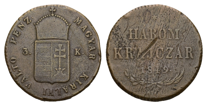  Österreich; Kleinmünze 1849   
