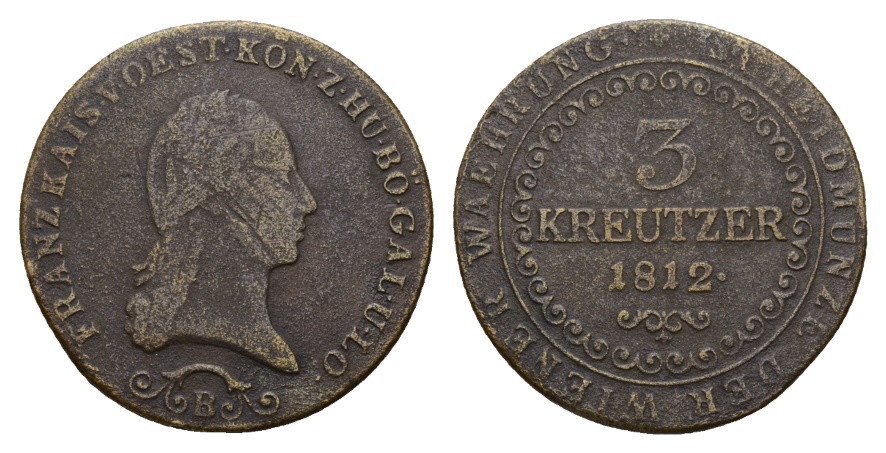 Österreich; Kleinmünze 1812   