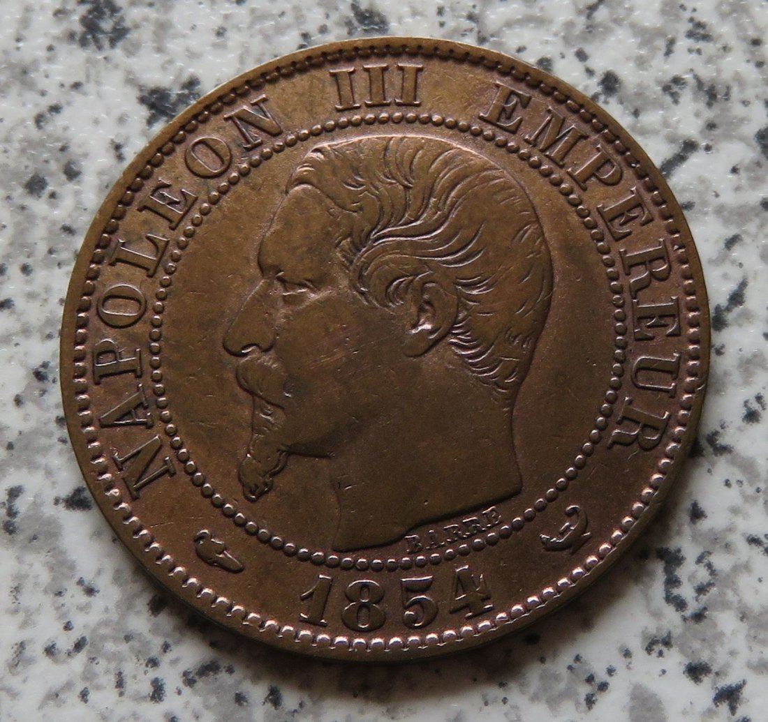  Frankreich 5 Centimes 1854 W   