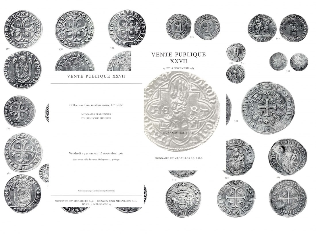  Münzen & Medaillen AG Basel - Auktion 27 (1963) Monnaies Italiennes / ITALIEN   