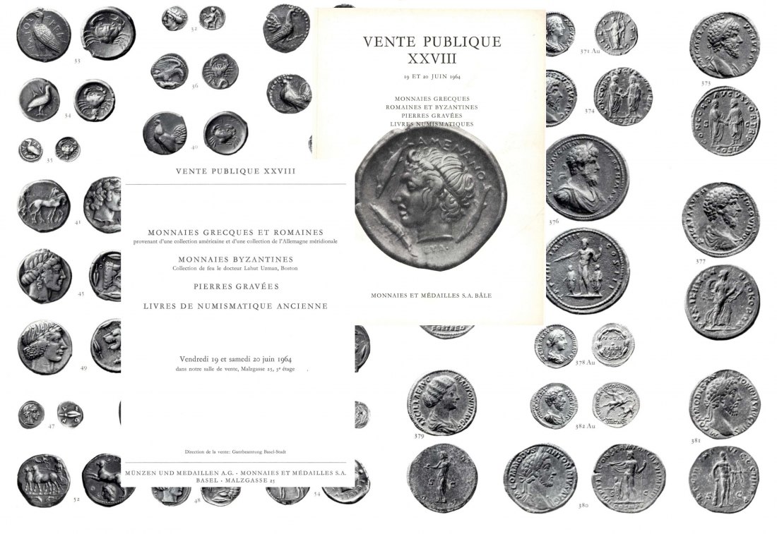 Münzen & Medaillen AG Basel - Auktion 28 (1964) Monnaies Byzantines (Collection Lahut Uzman) ua.   