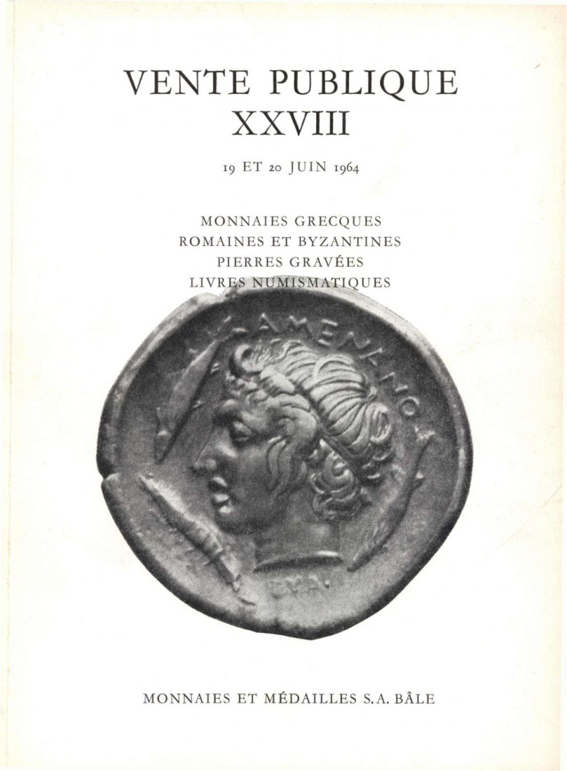  Münzen & Medaillen AG Basel - Auktion 28 (1964) Monnaies Byzantines (Collection Lahut Uzman) ua.   