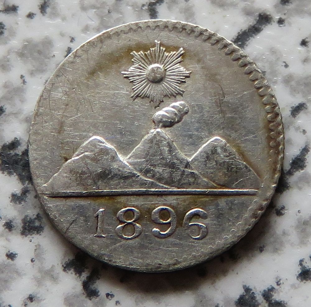  Guatemala 1/4 Real 1896   