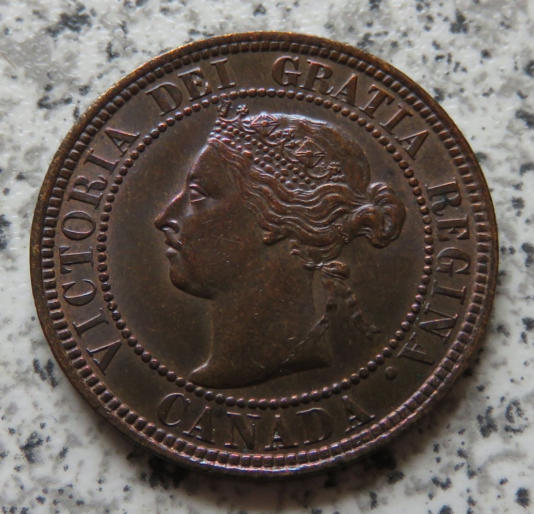  Canada 1 Cent 1900 H, besser   