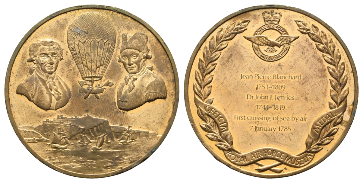  Medaille; Royal Air Force Museum; vergoldete Bronze; 32,67 g; Ø 44,5 mm   