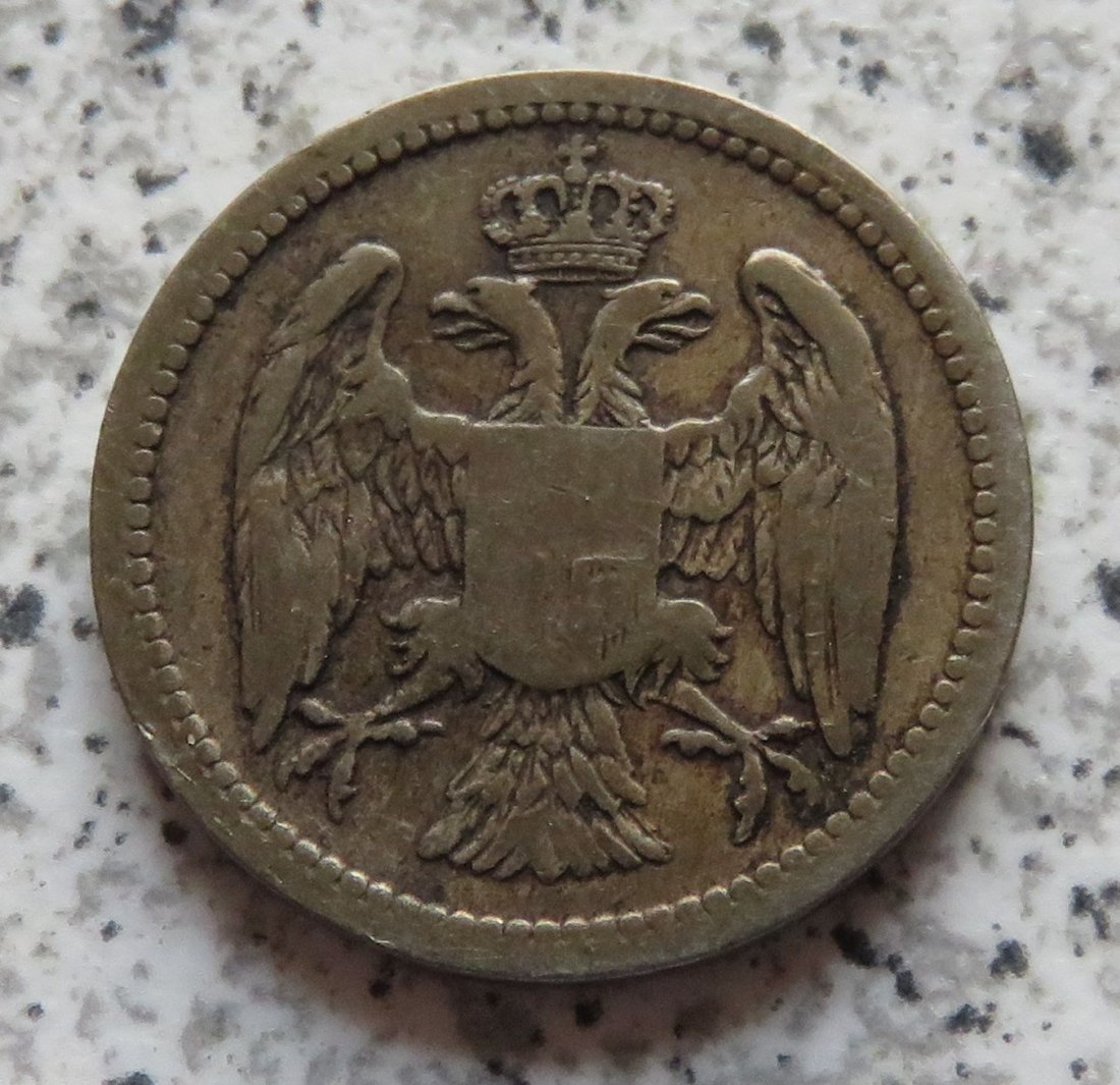  Serbien 10 Para 1884 H   