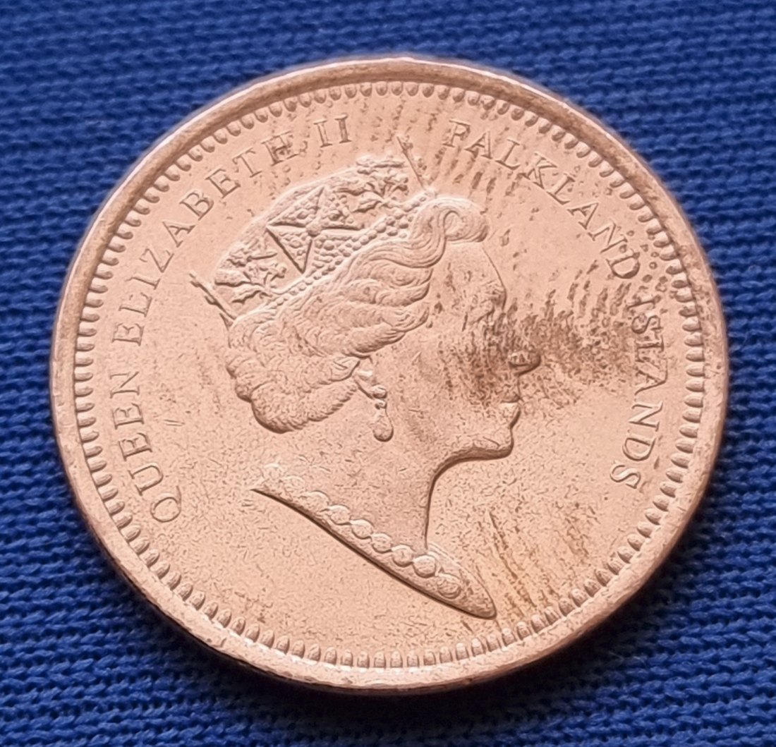  17051(6) 1 Penny (Falkland Inseln) 2019 in UNC- ............................... von Berlin_coins   
