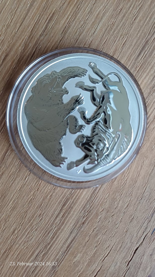  Australien Bulle und Bär 2020 Silber  1 oz   