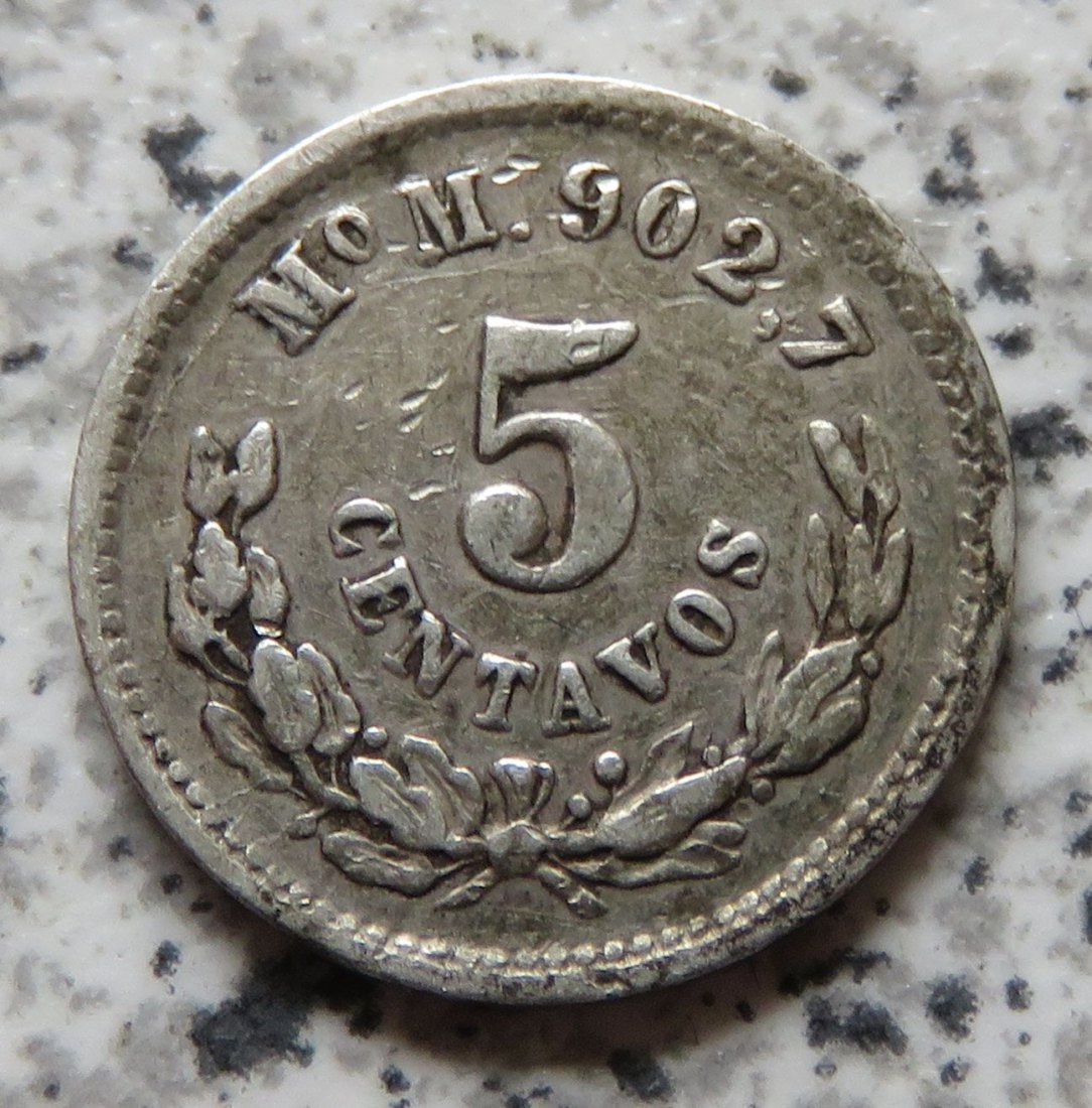  Mexiko 5 Centavos 1887 Mo   