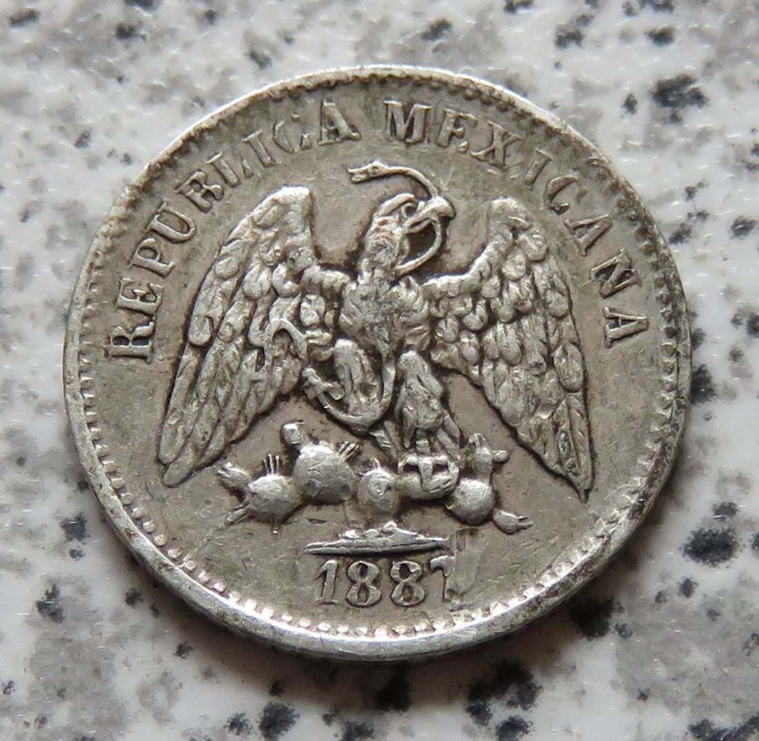  Mexiko 5 Centavos 1887 Mo   