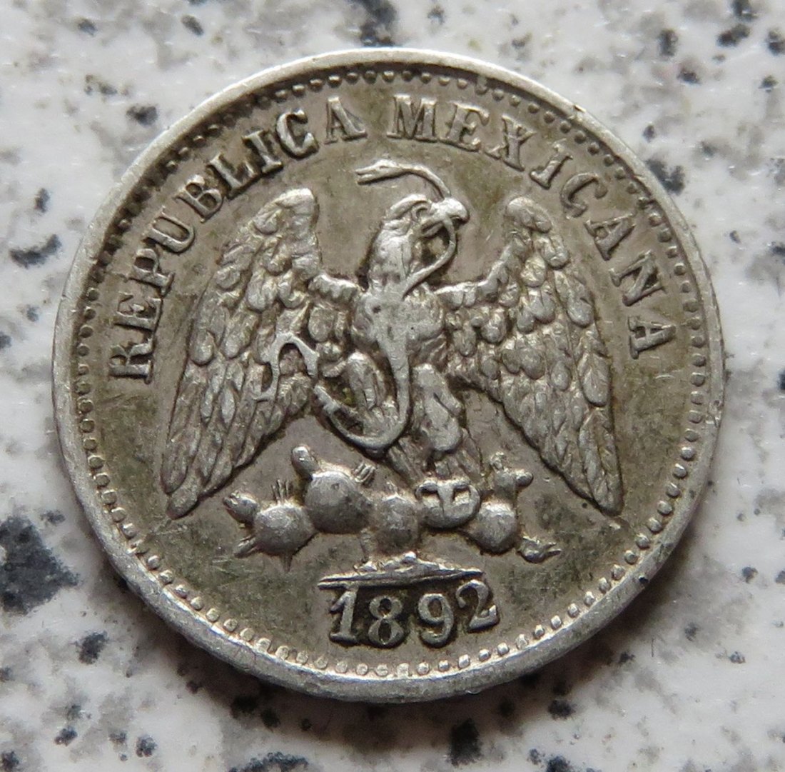  Mexiko 5 Centavos 1892 Mo   