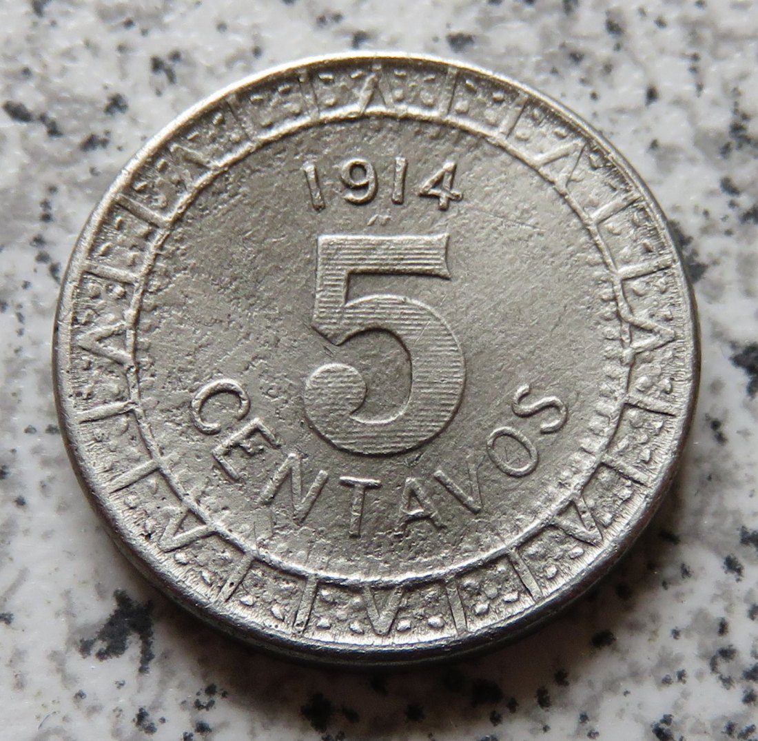  Mexiko 5 Centavos 1914   