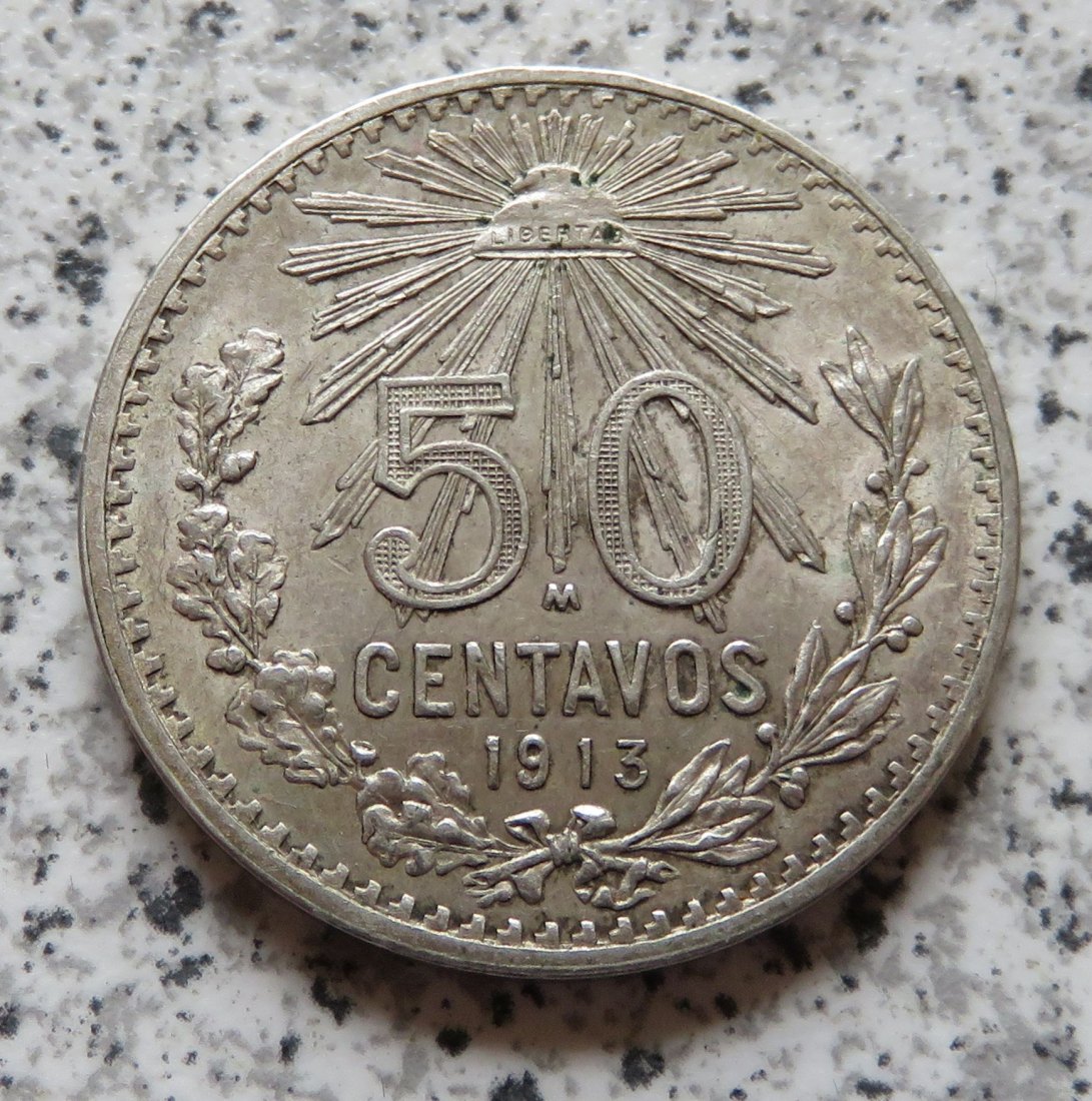  Mexiko 50 Centavos 1913   