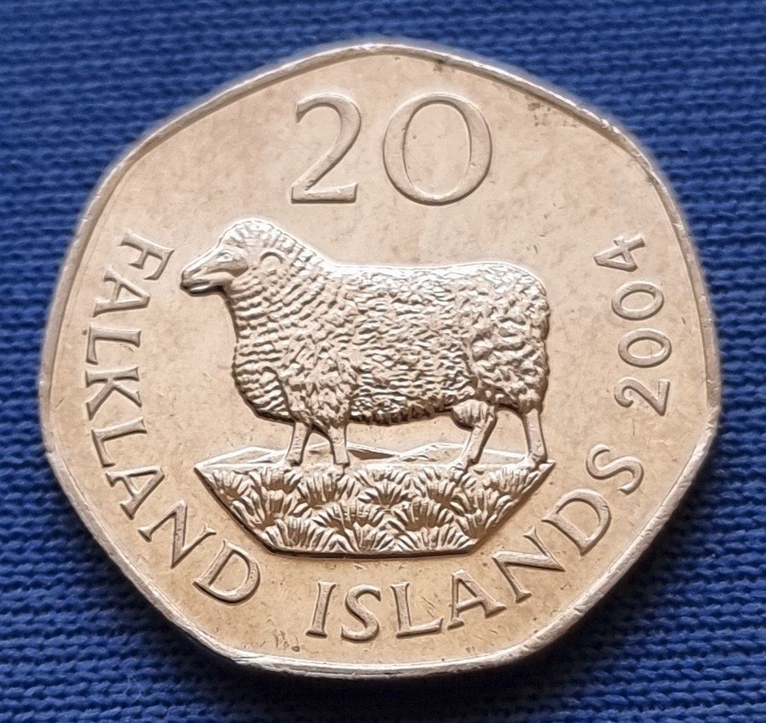  12434(3) 20 Pence (Falkland Inseln) 2004 in UNC- ............................... von Berlin_coins   