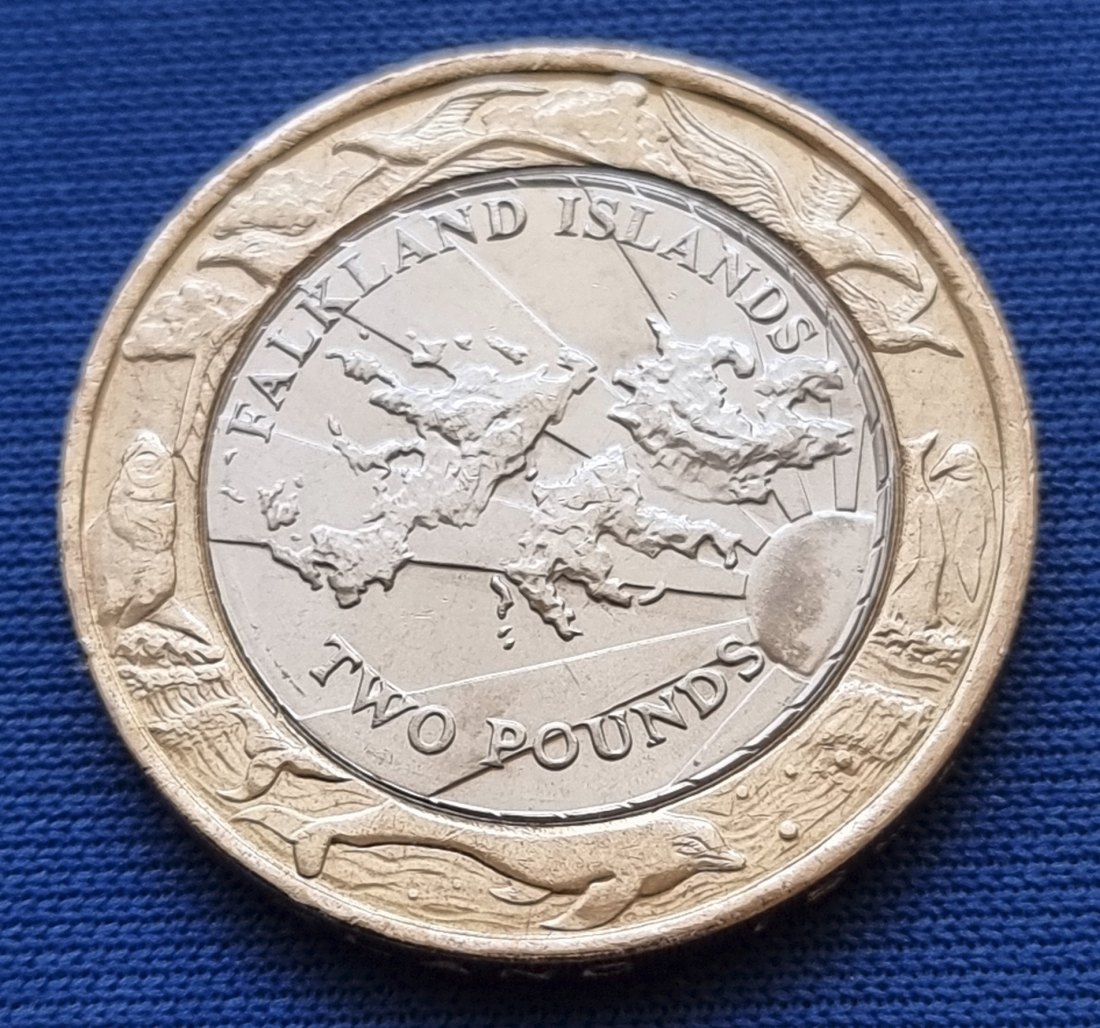  12439(6) 2 Pounds (Falkland Inseln) 2004 in UNC ................................... von Berlin_coins   