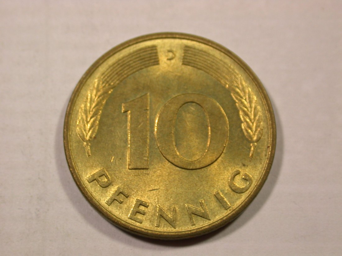  I3  BRD  10 Pfennig 1978 D in f.st/ST  Originalbilder   