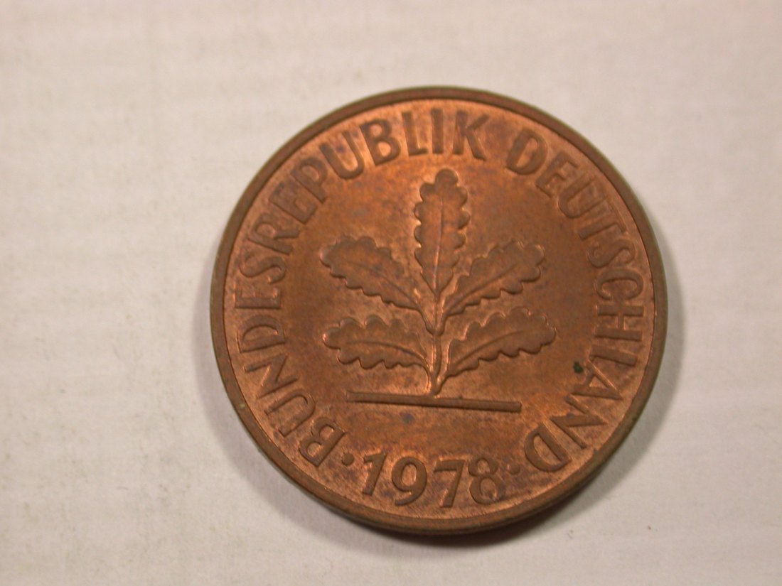  I3  BRD  2 Pfennig 1978 D in f.st  Originalbilder   