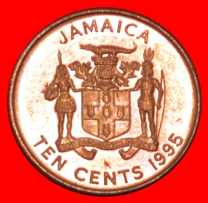  * GREAT BRITAIN (1995-2012): JAMAICA★10 CENTS 1995 BOGLE (1822-1865) LUSTRE!★LOW START ★ NO RESERVE!   
