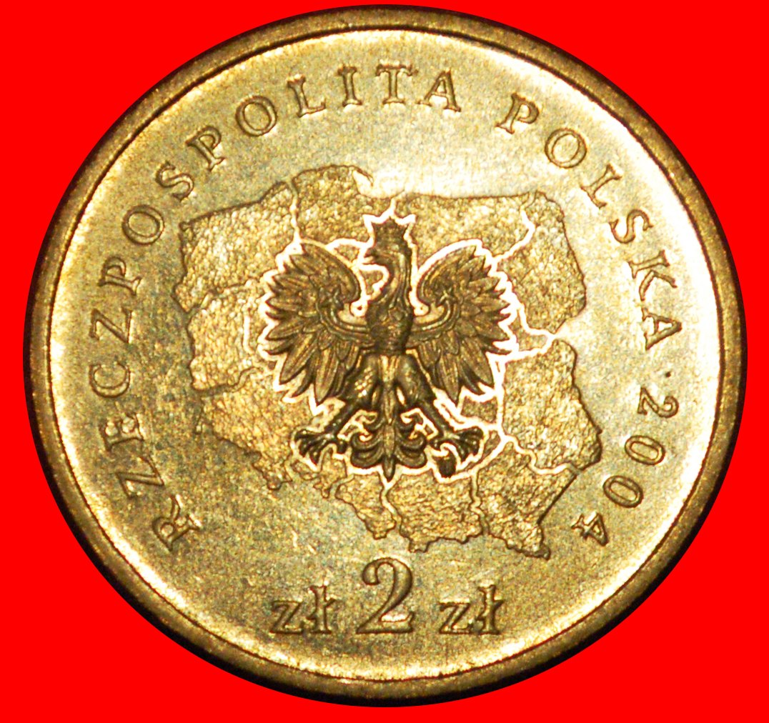  * KUJAVIAN-POMERANIAN UNCOMMON: POLAND ★ 2 ZLOTY 2004 NORDIC GOLD UNC LUSTRE★LOW START ★ NO RESERVE!   