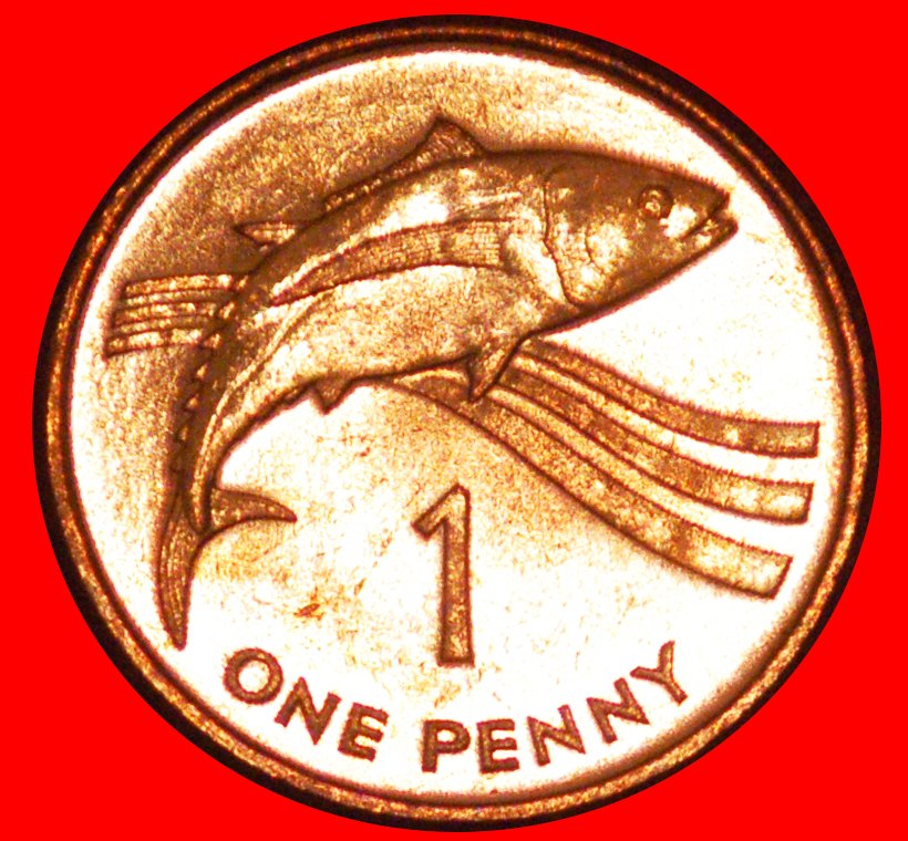  * GREAT BRITAIN (1997-2006): ST. HELENA & ASCENSION ★ 1 PENNY 1997 FISH UNC★LOW START ★ NO RESERVE!   