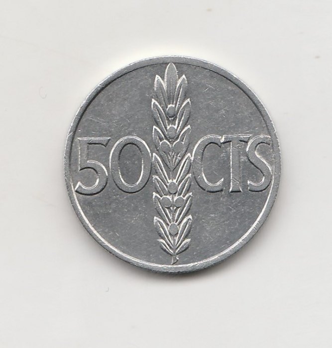  50 Centimos Spanien 1966 (N131)   