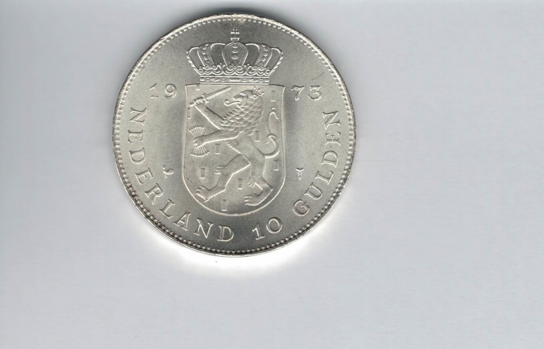  10 Gulden 1973 Juliana Regina 720/25g silber Niederlande Spittalgold9800 (5333   