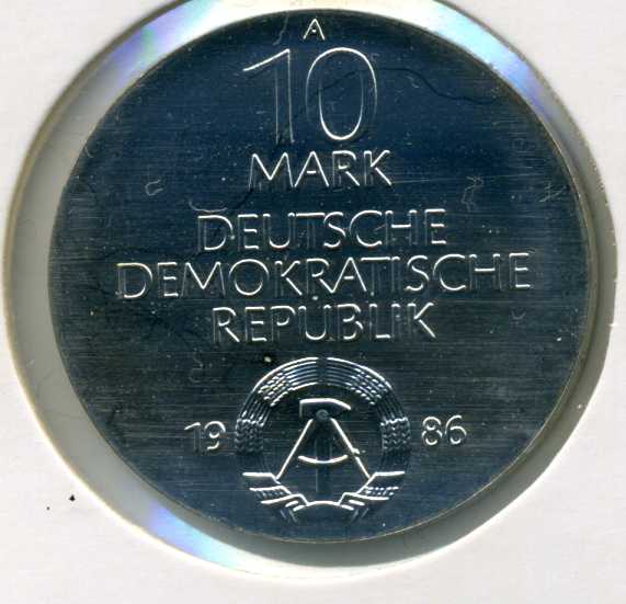  10 Mark 1986 Charite stempelglanz   
