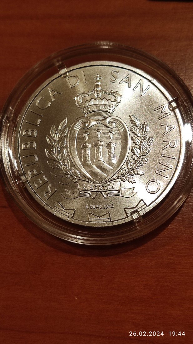  San Marino 1 Oz Silber 5 Euro 2024 Wanderfalke   