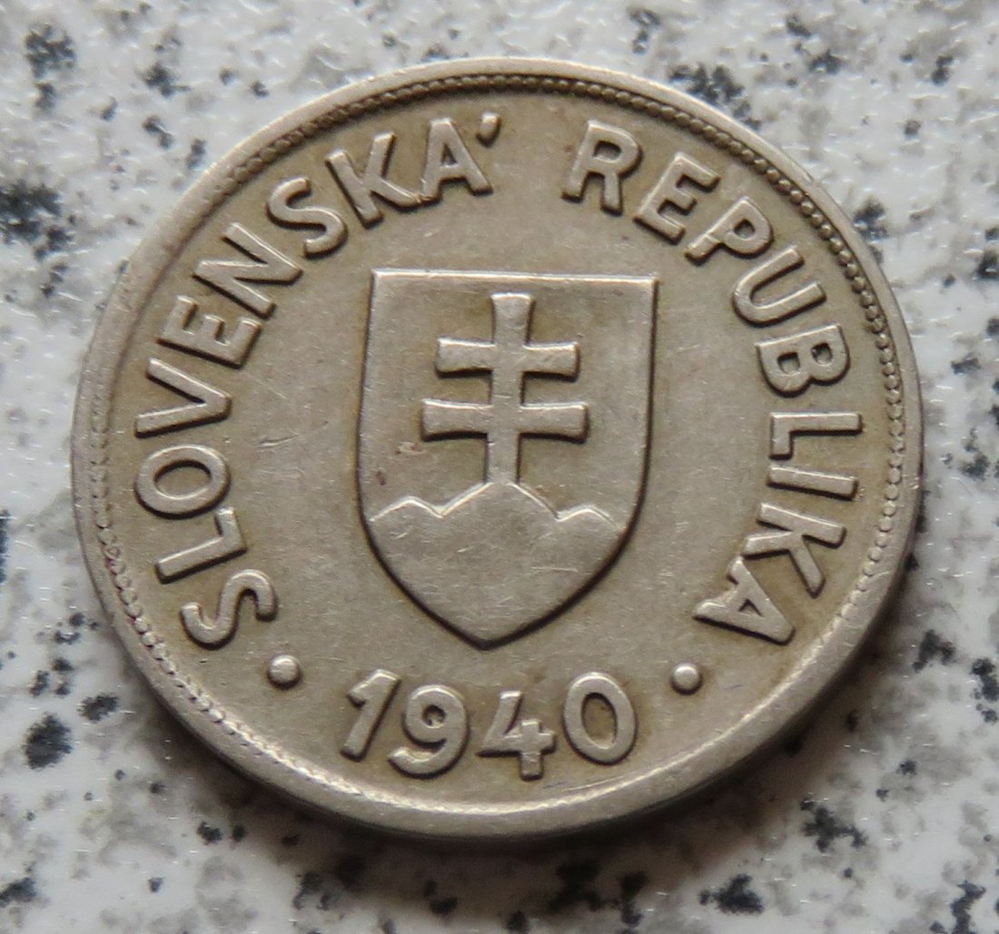  Slowakei 50 Heller 1940, selten   