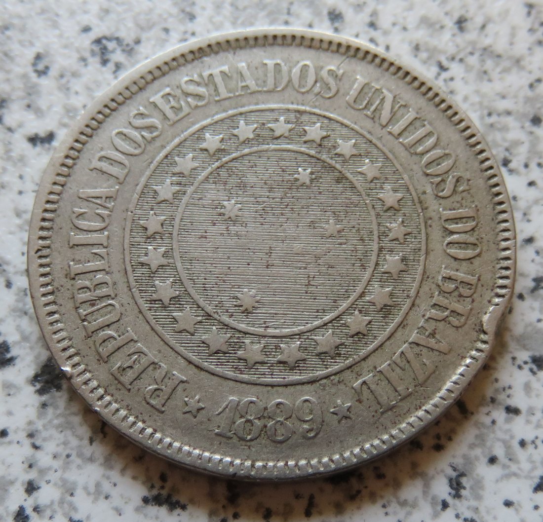  Brasilien 200 Reis 1889   