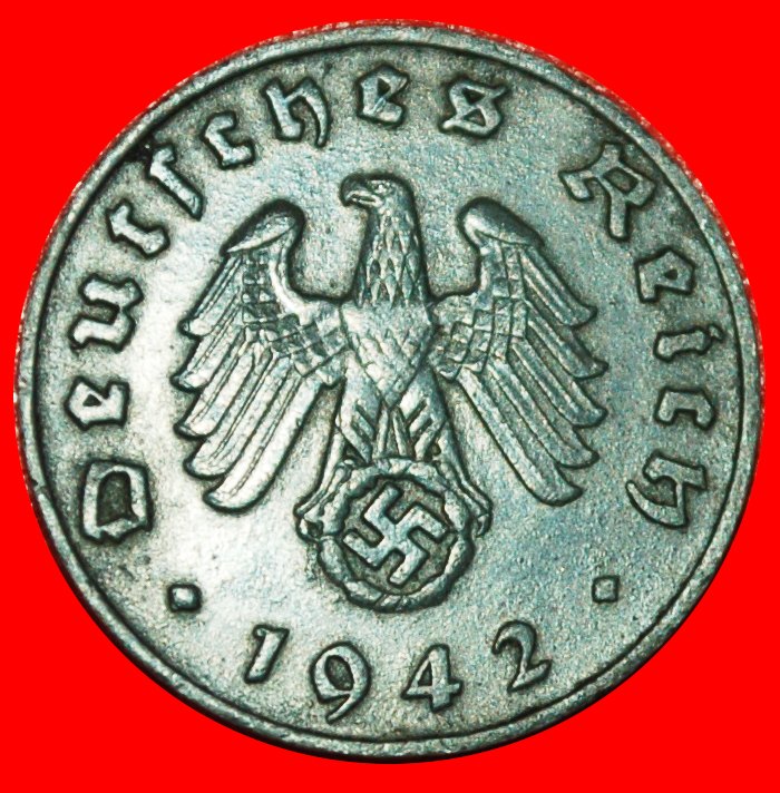  * DRITTES REICH (1933-1945): DEUTSCHLAND★1 REICHSPFENNIG 1942B! ÖSTERREICH 1940-1945★OHNE VORBEHALT!   