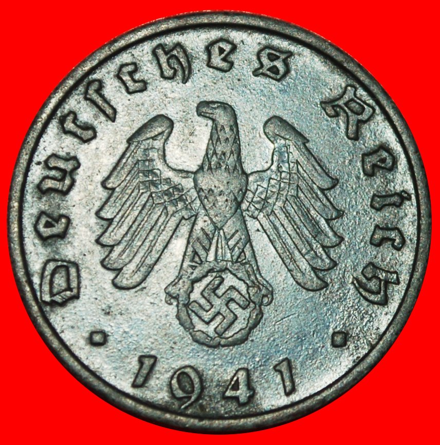  * DRITTES REICH (1933-1945):DEUTSCHLAND★10 REICHSPFENNIG 1941B! ÖSTERREICH 1940-1945★OHNE VORBEHALT!   